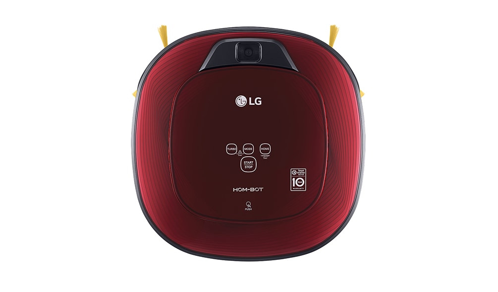 LG Ny robotdammsugare i ruby red färg med Smart Inverter Motor™ och ännu noggrannare rengöring i hörnen, VR8601RR